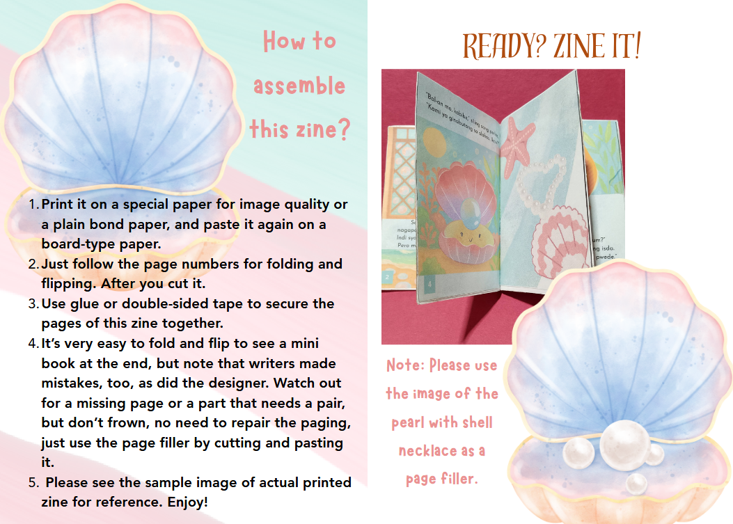 Instructions for folding this zine